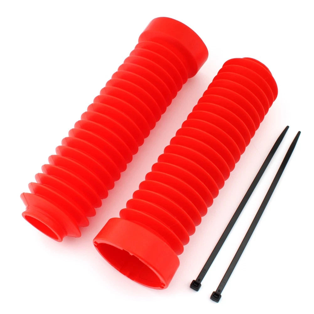 1 Pair Red Plastic Front Fork Shock Boots For Honda ATC 250R 1983-1986