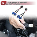 2X 9003 H4 Headlight Bulb Socket Holder Wiring Connector for