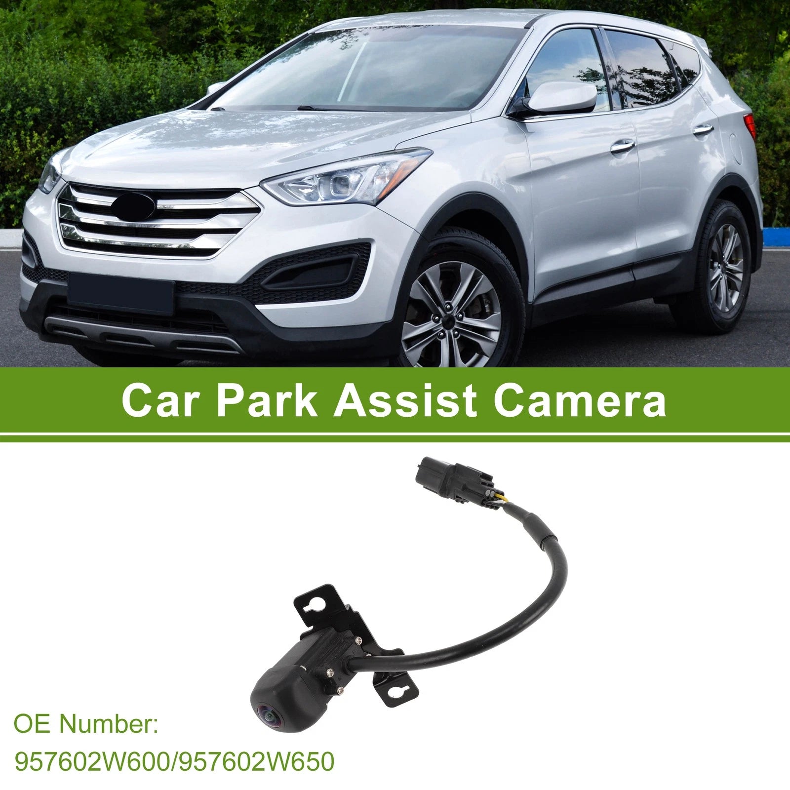 Rear View Backup Camera for Hyundai Santa Fe (2015–2019) Replacement