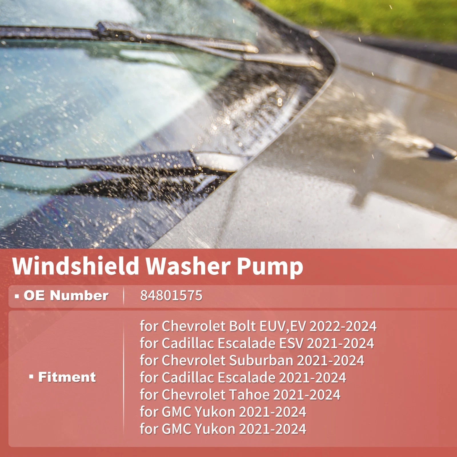 Windshield Washer Pump Replacement for Cadillac and Chevy and GMC (2021–2024)
