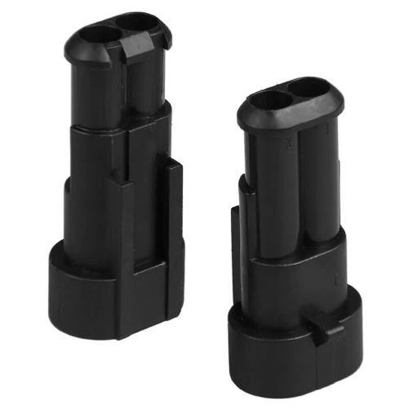 2X Waterproof Male Female Electrical Connector Plug Wire Kit for Universal