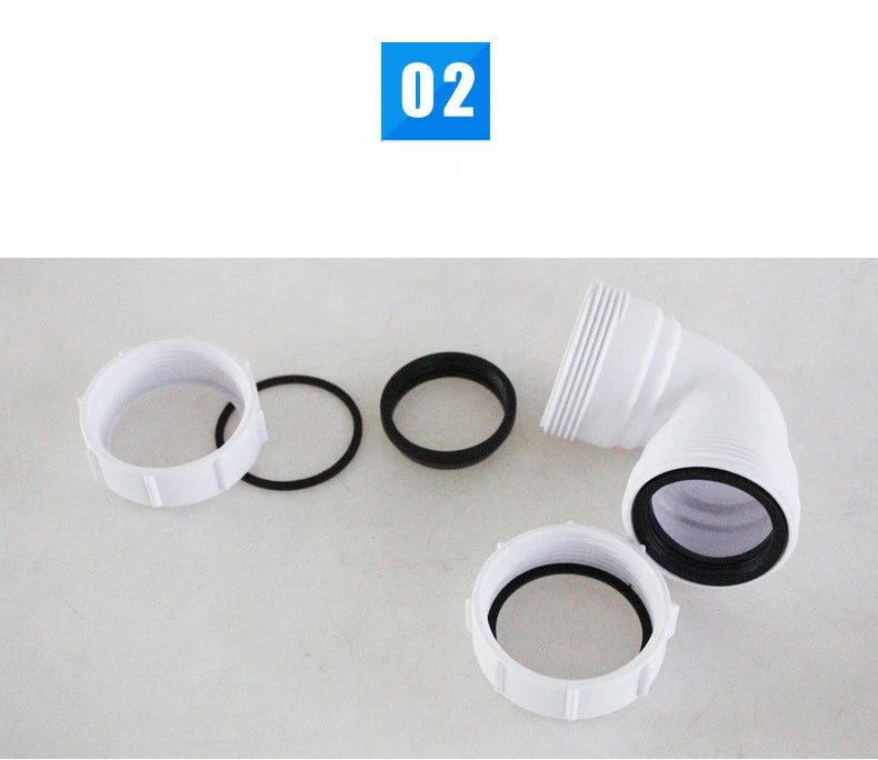 40mm PVC Pipe Adapter for Bathtub Kitchen Sink Shower Drainage