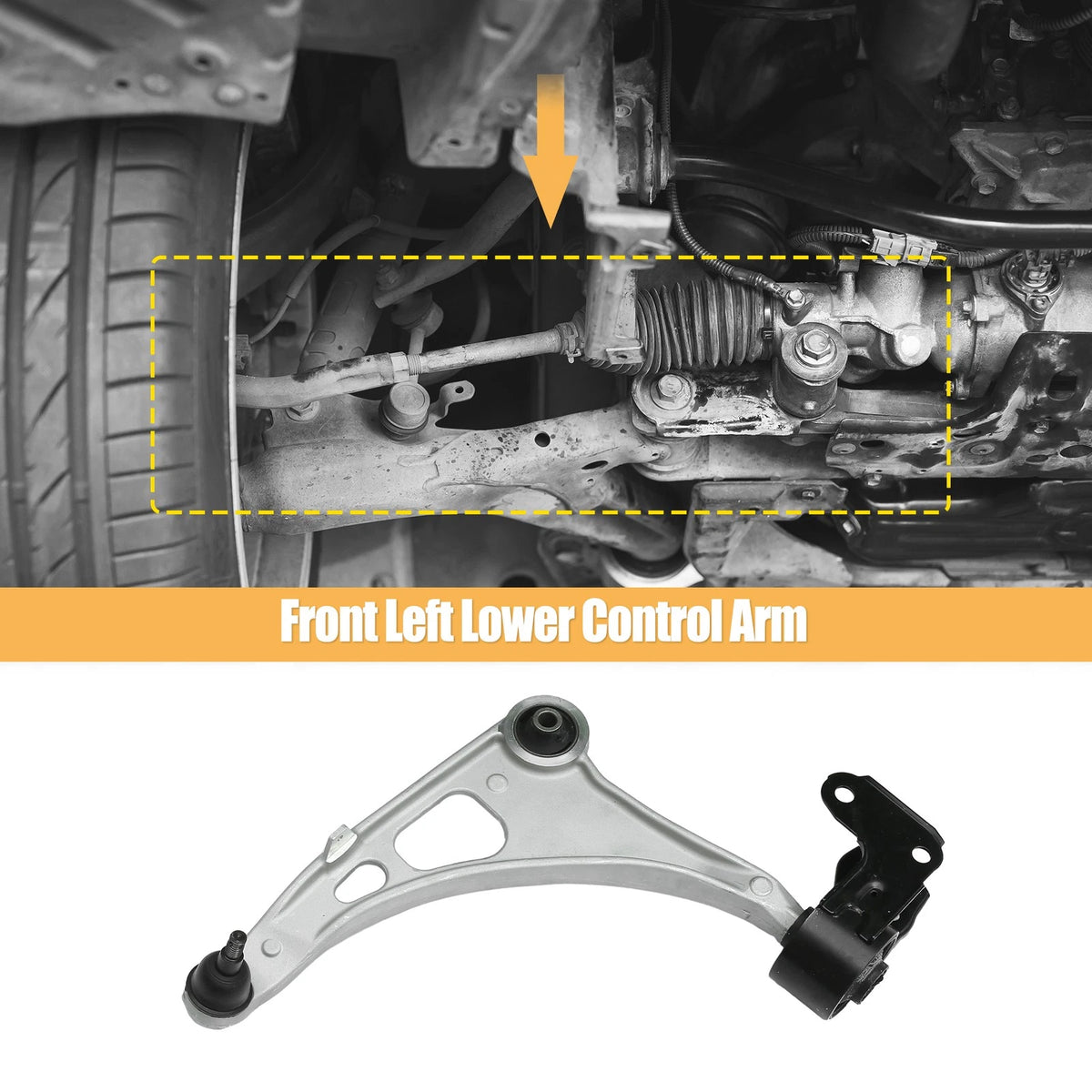 1pc Front Lower Left Control Arm w/Ball Joint for Acura MDX (2014–2020)
