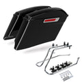 4" Stretched Hard Saddlebags & Conversion Brackets for Harley Softail (1984–2017)