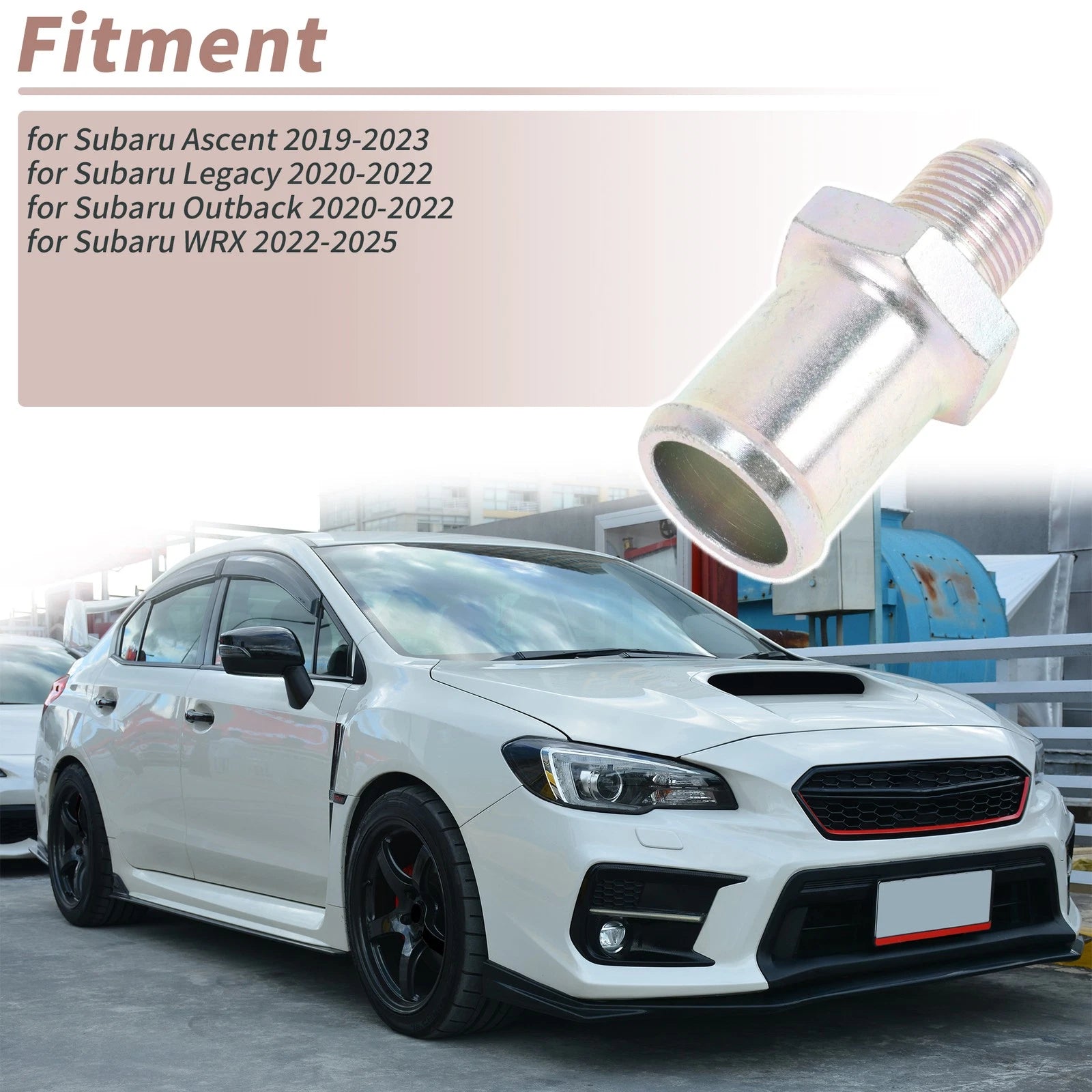 PCV Valve Replacement for Subaru Ascent (2019–2023) Metal Silver Tone