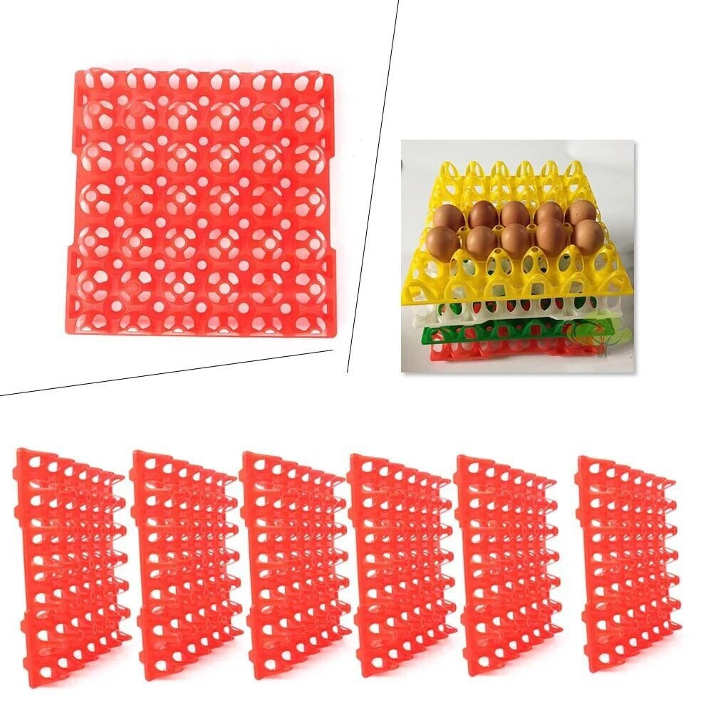 6 Pack Egg Trays for Incubator Storage Holds 30 Poultry Eggs