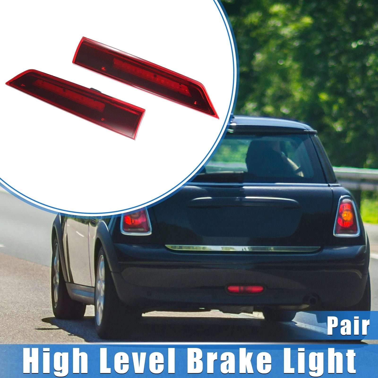 Pair Third Brake Light for Ford Transit Tourneo Custom (2012–Present) Red