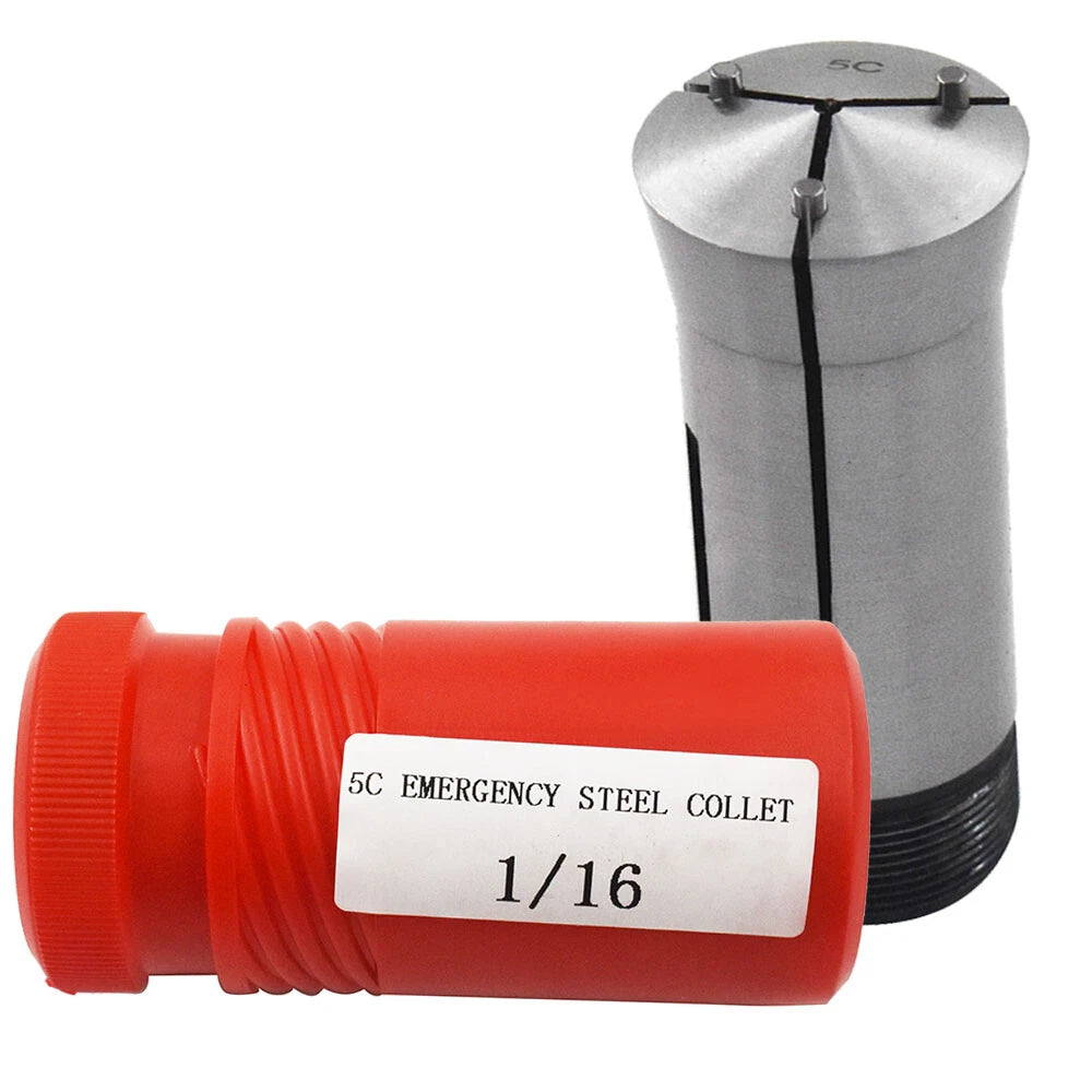 10x 5C Emergency Steel Collet 1/16" for Lathes & Fixtures (Precision)