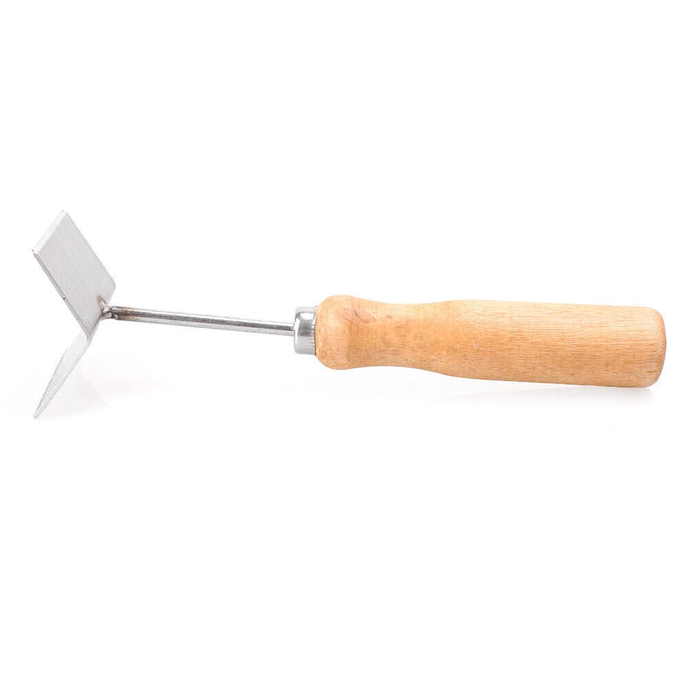 Queen Bee Excluder Cleaner Tool for Beekeeping (Wood Handle)