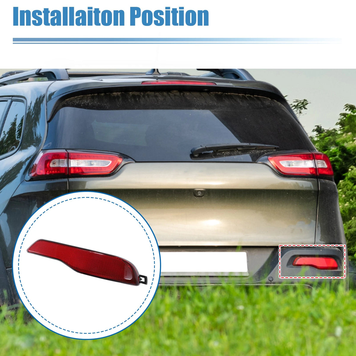 Rear Bumper Reflector for Jeep Cherokee (2014–2018) No. 68105144AC