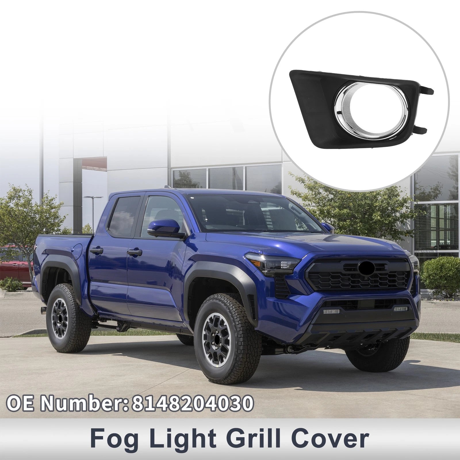Front Left Fog Light Grill Replacement for Toyota Tacoma (2012–2015)