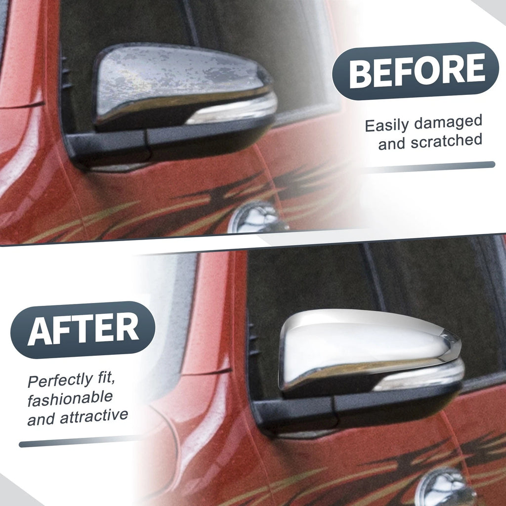 Rearview Mirror Cover Cap Chrome Plated for Toyota Hilux (2015–2020)