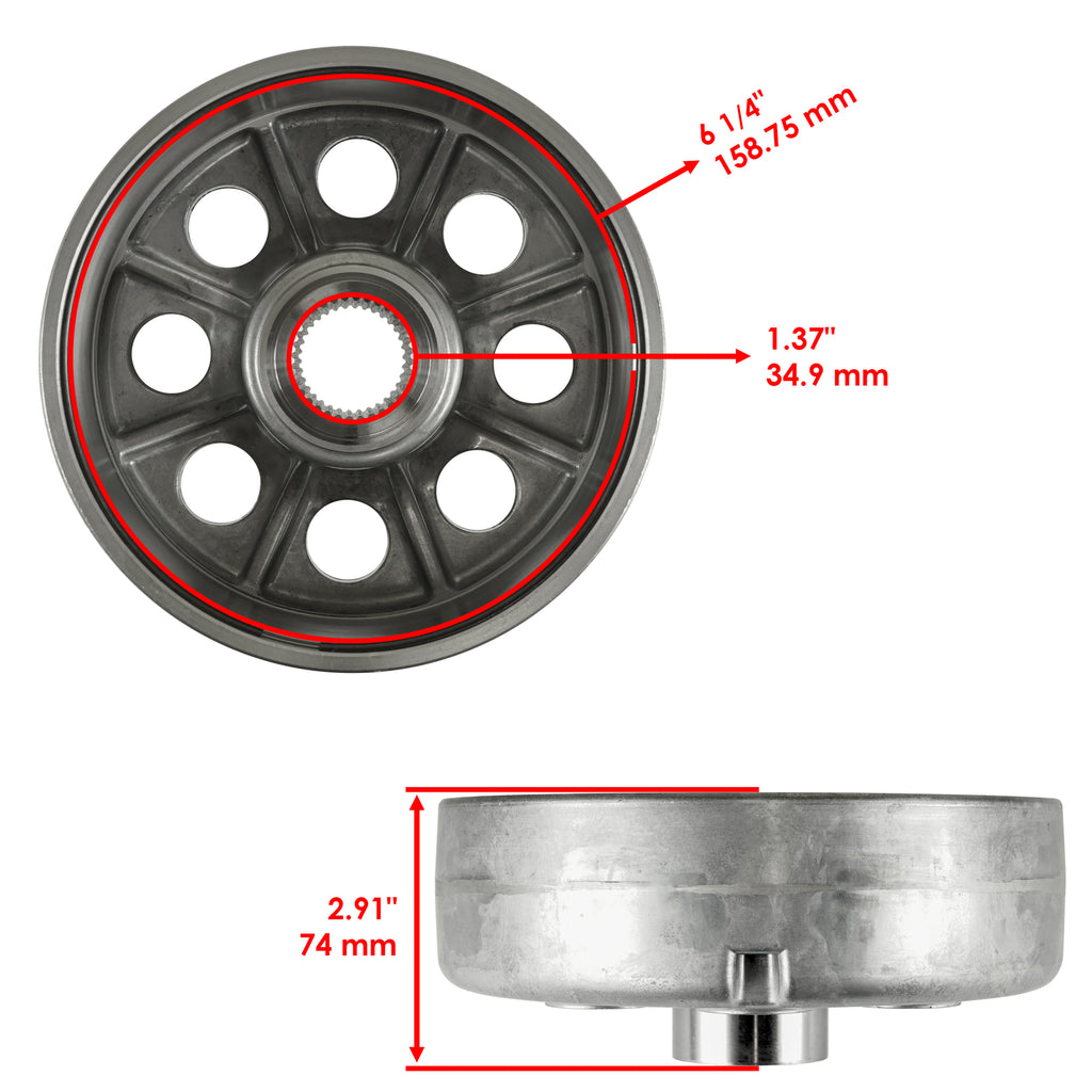 Rear Brake Drum Panel Replacement for Honda TRX300 Fourtrax (1988–2000)
