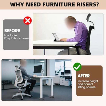 Adjustable Furniture Height Enhancer for Increased Storage Space