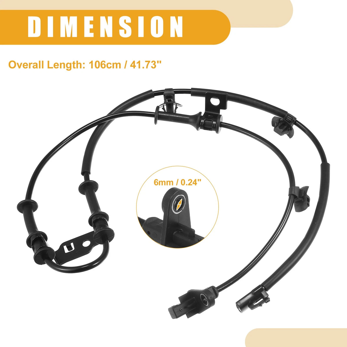 ABS Speed Sensor Front Right Replacement for Hyundai Elantra (2011–2015)