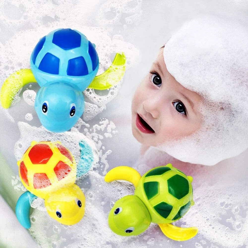 Floating Turtle Bath Toy for Kids (3 Pcs)