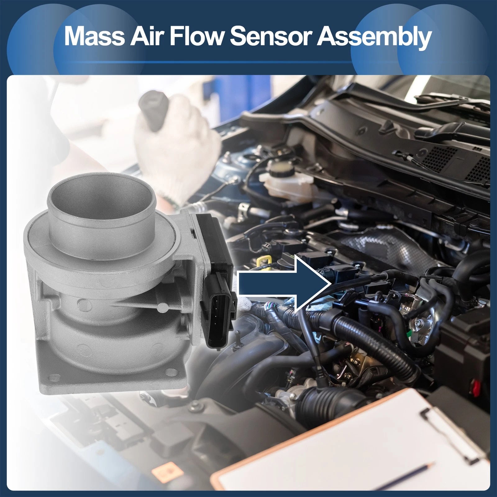 Mass Air Flow Sensor No.AFH4527A for Ford Edge (2019–2023)