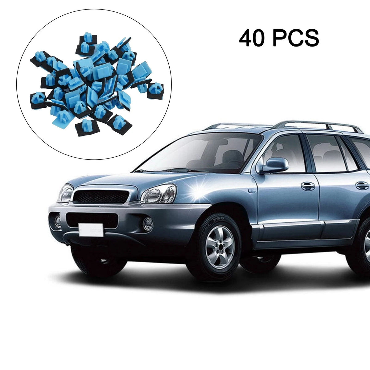 40PCS Molding Clip Set for Body Side Moldings & Trims