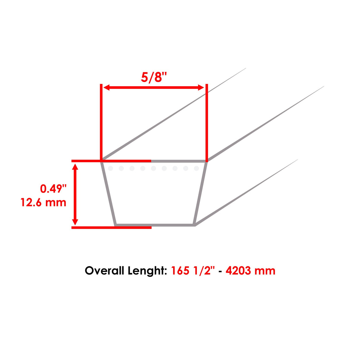 Deck Belt Replacement for Hustler Fastrak Super Z FX850 FX1000 (2014–2018)