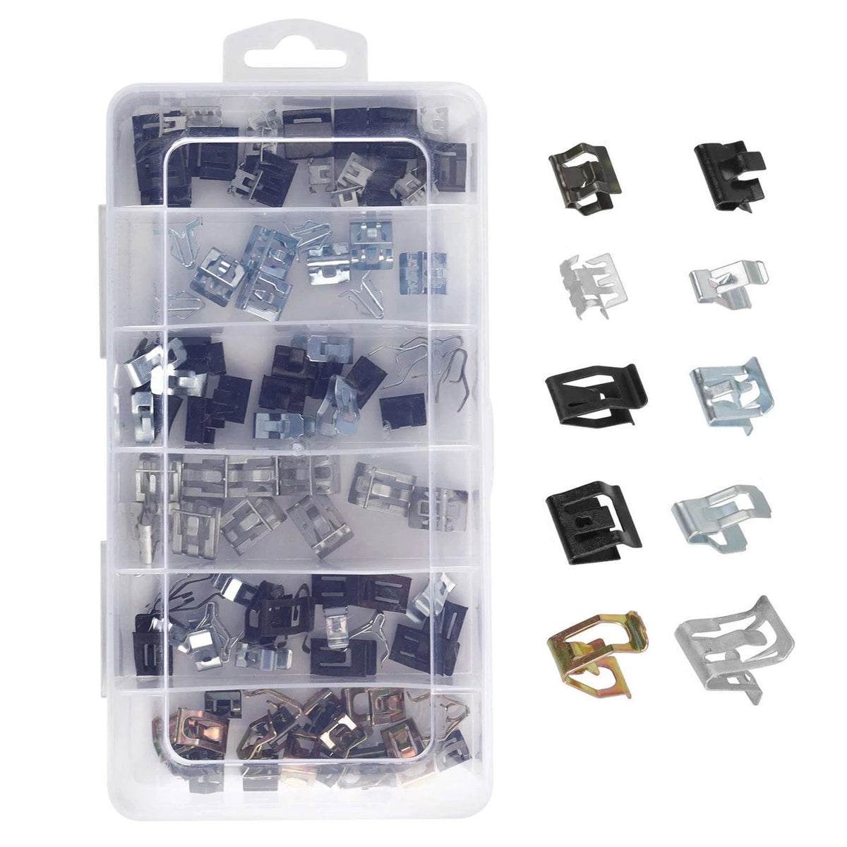 100x Metal Trim Panel Spring U Clips for Audi (4A0-867-276A, 4A0867276A)