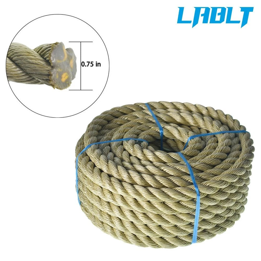 3/4" x 50' Manila Rope for Arborist Use (LABLT)