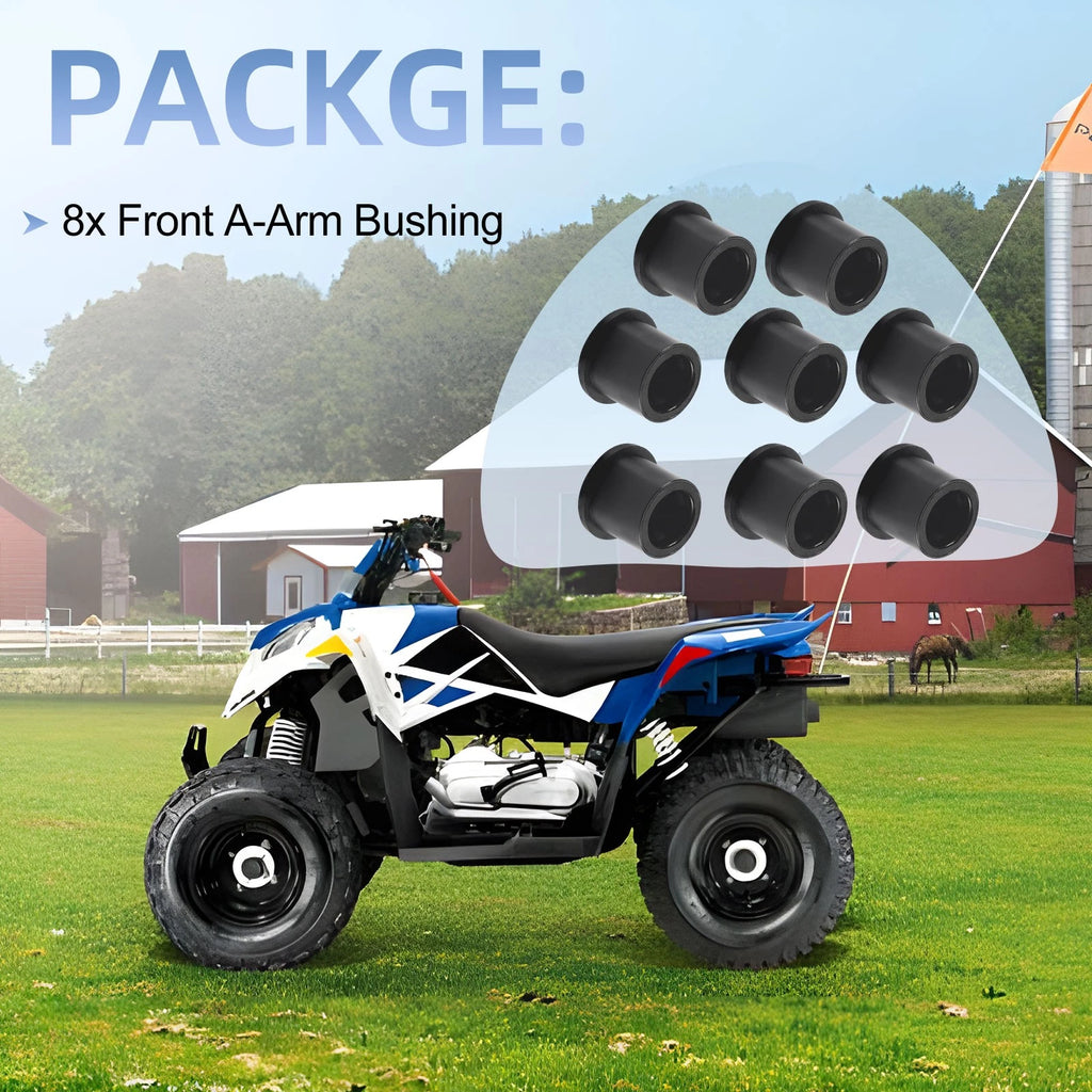 Set of 8 Front A-Arm Bushings for Polaris Outlaw 50 (2008–2019) 0453683