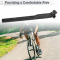 Seat Post 31.6x400mm Replacement for Bike Saddle Tube Light Matte Black
