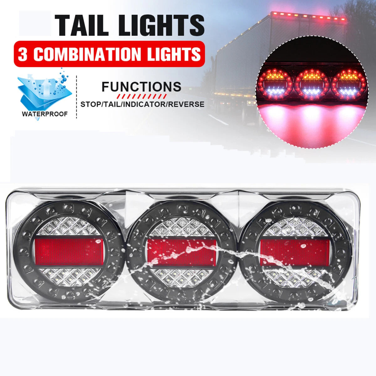 LED Indicator Tail Light for Truck Trailer (Universal)