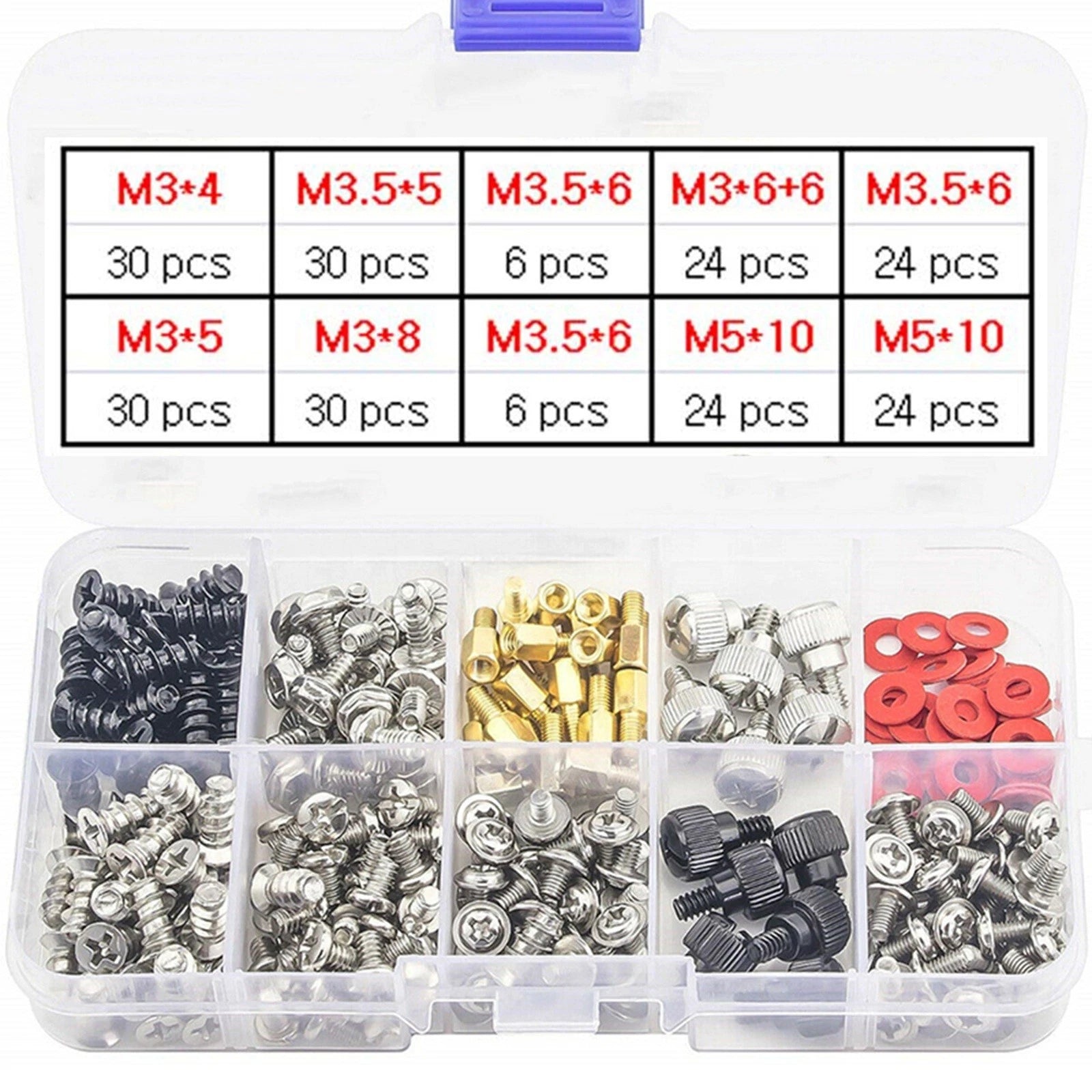 228Pcs Screw Assortment for Computer Builds and Repairs