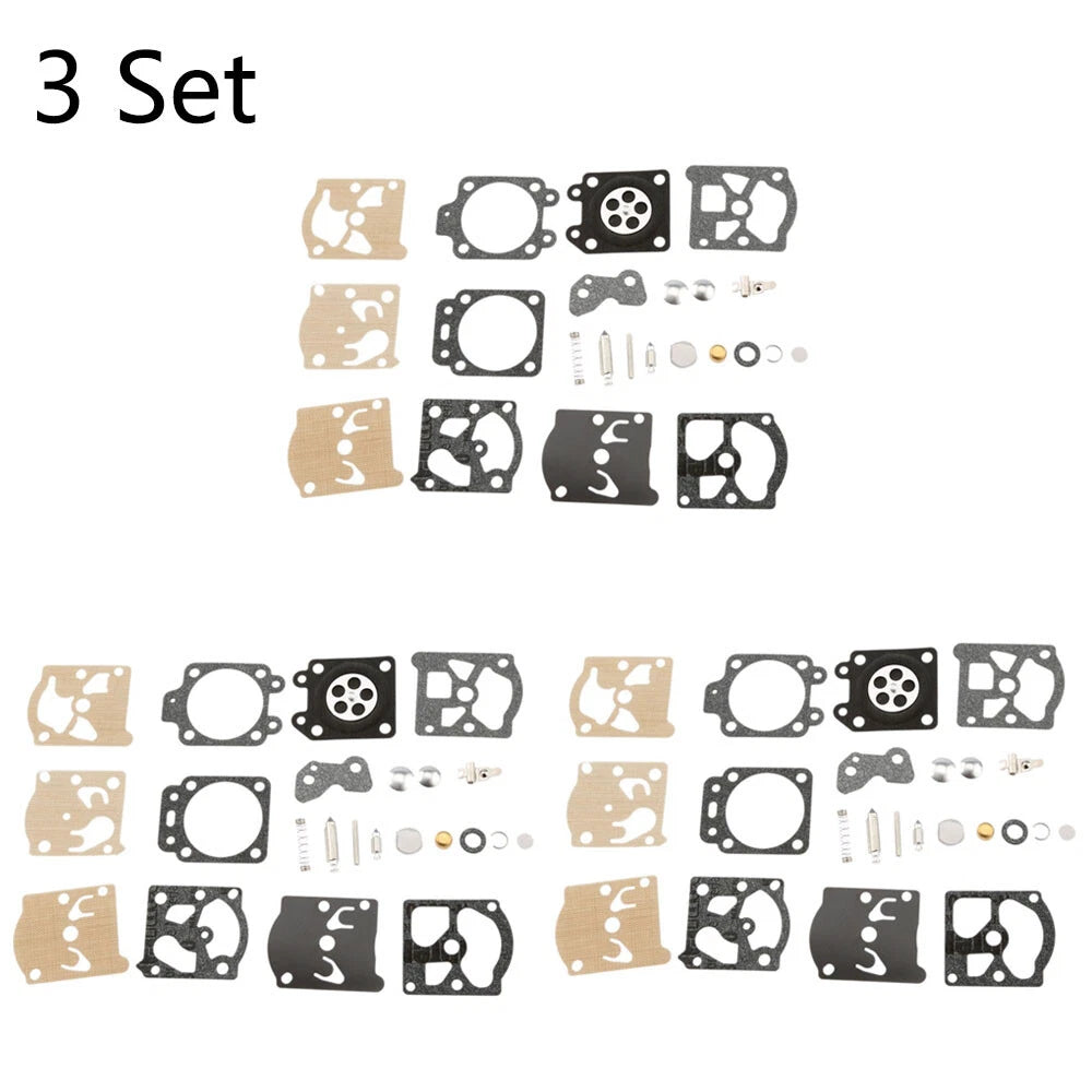 Set of 3 Carburetor Repair Kits for Stihl 021 023 (Walbro K20-WAT WA WT)