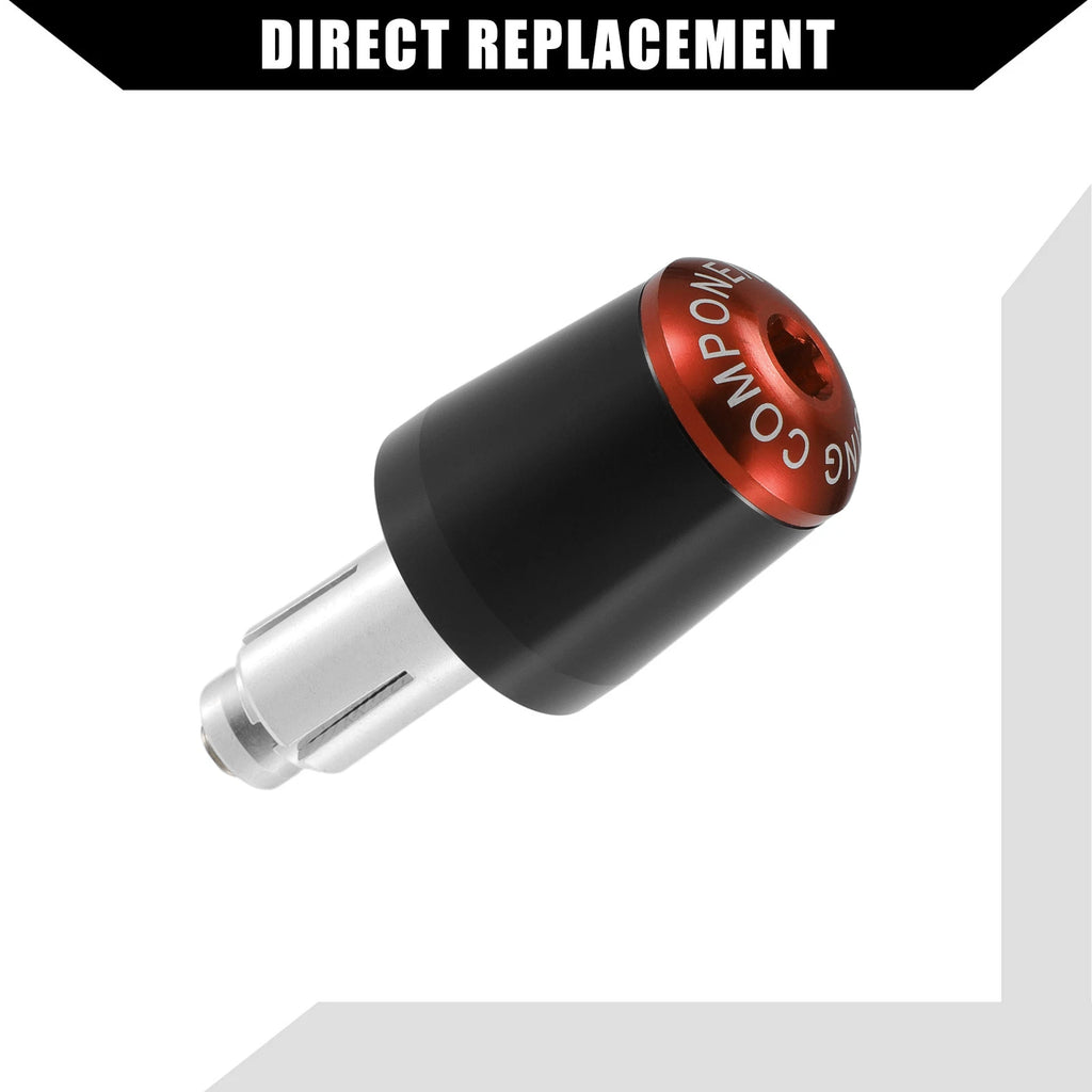 2 Pcs Handlebar End Plug Grip Cap 7/8" for Honda Motorcycle