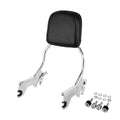 Chrome Sissy Bar Backrest Pad for Harley Softail (2018–2025)