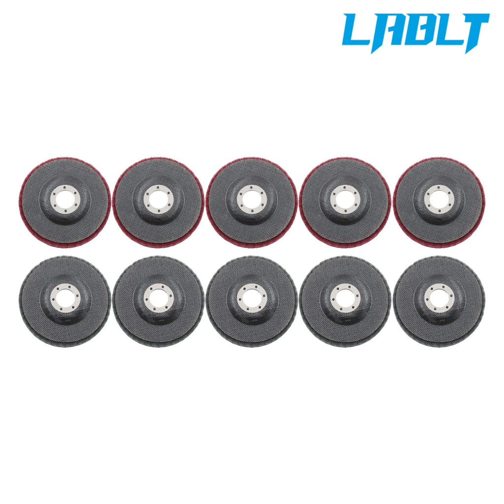 10Pcs 4.5 Inch Angle Grinder Scour Flap Disc 320 & 600 Grit