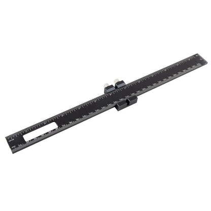 Ergonomic Woodworking Ruler with Secure Thumb Screws for Stability