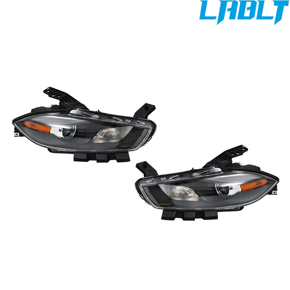 Set of 2 Halogen Headlights for Dodge Dart (2013–2016) LABLT