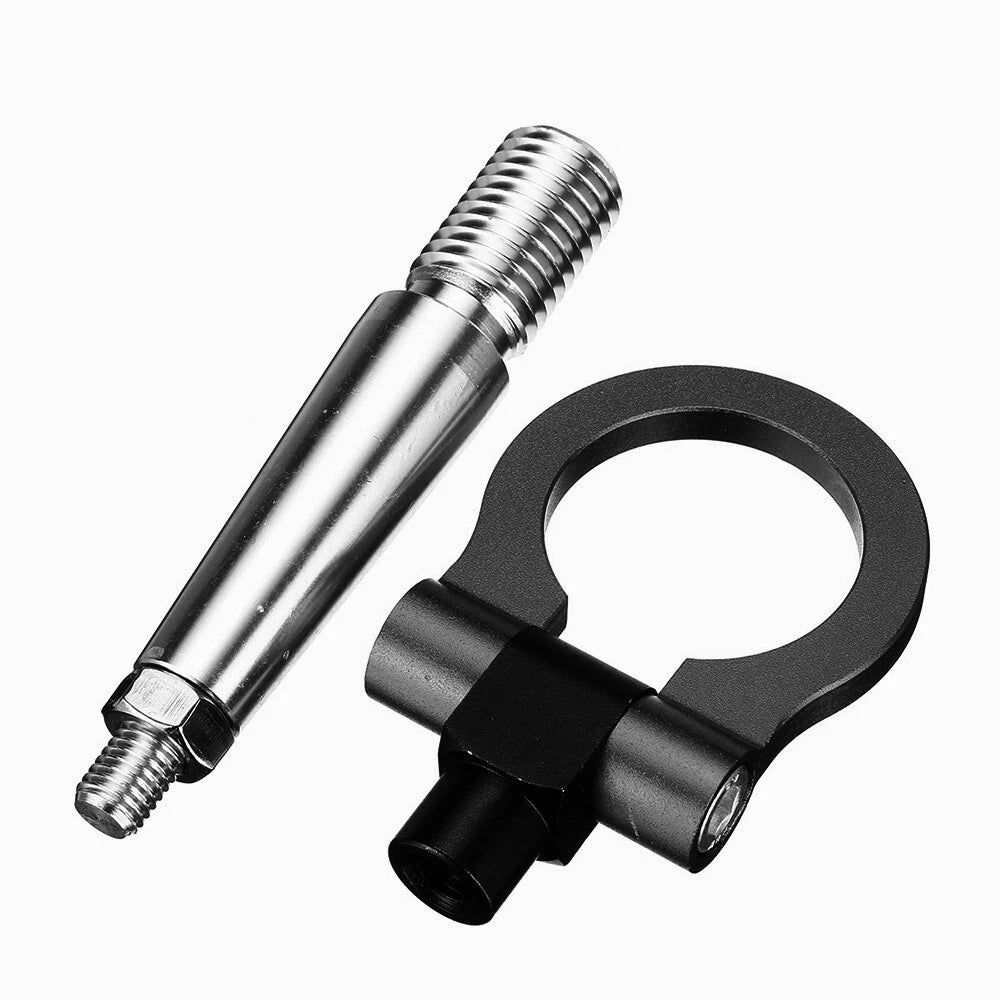 Tow Hook for Mitsubishi Lancer Evolution Evo X (2008–2016) Black Track Screw On