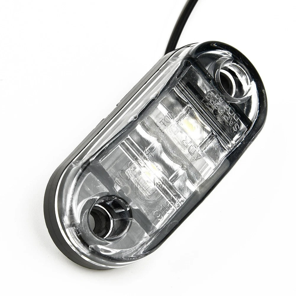 1x White LED Side Marker Light for Car Truck Trailer (Replacement)