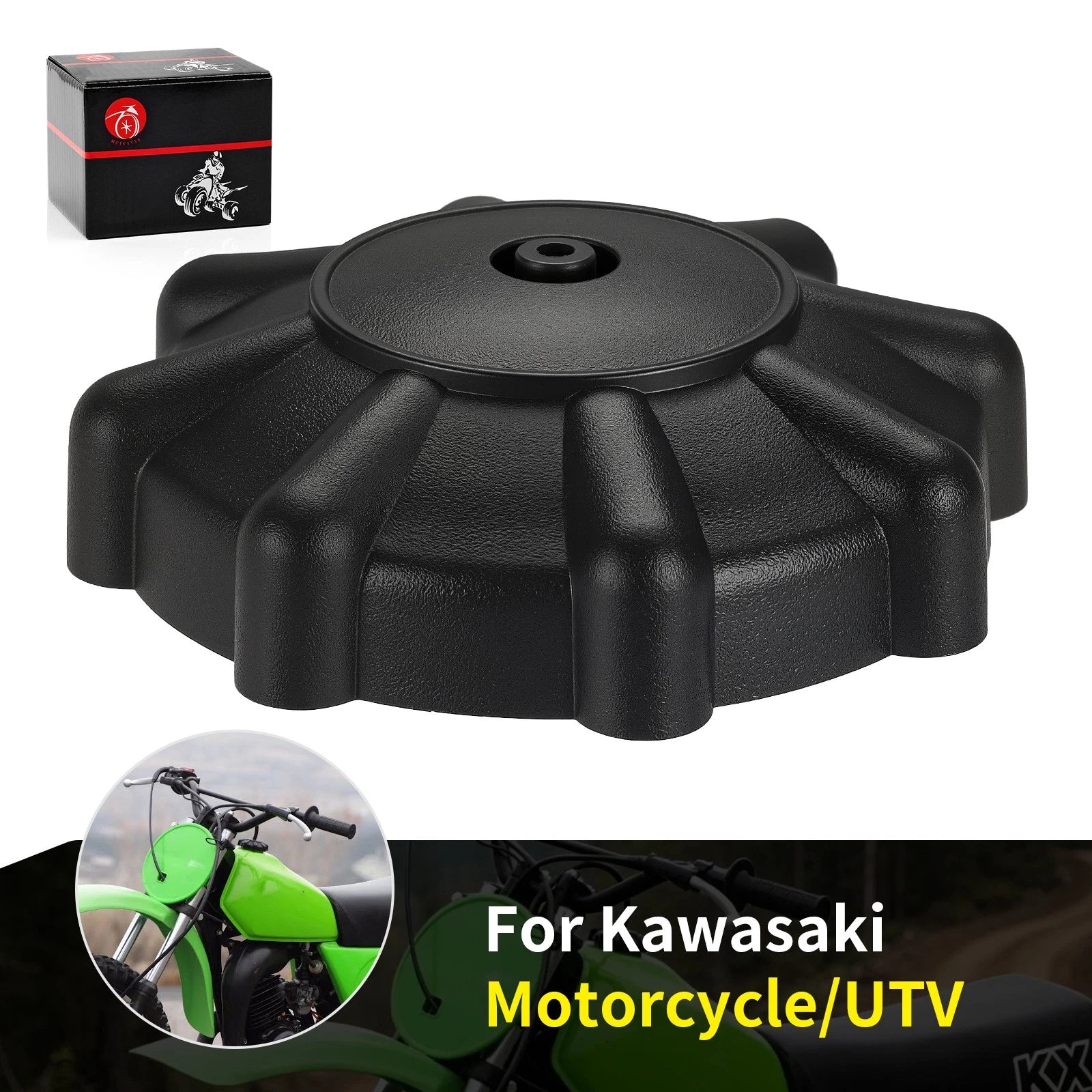 Fuel Tank Cap 51048-1004 for Kawasaki Mule 500 1991–1995, Mule 1000 1988