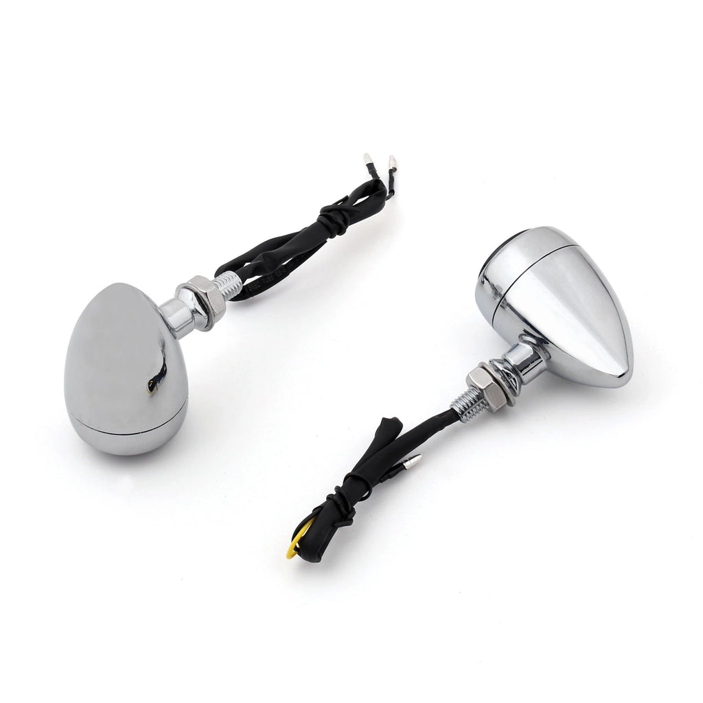 Bullet Turn Signals for Chopper Cafe Racer (Chrome)