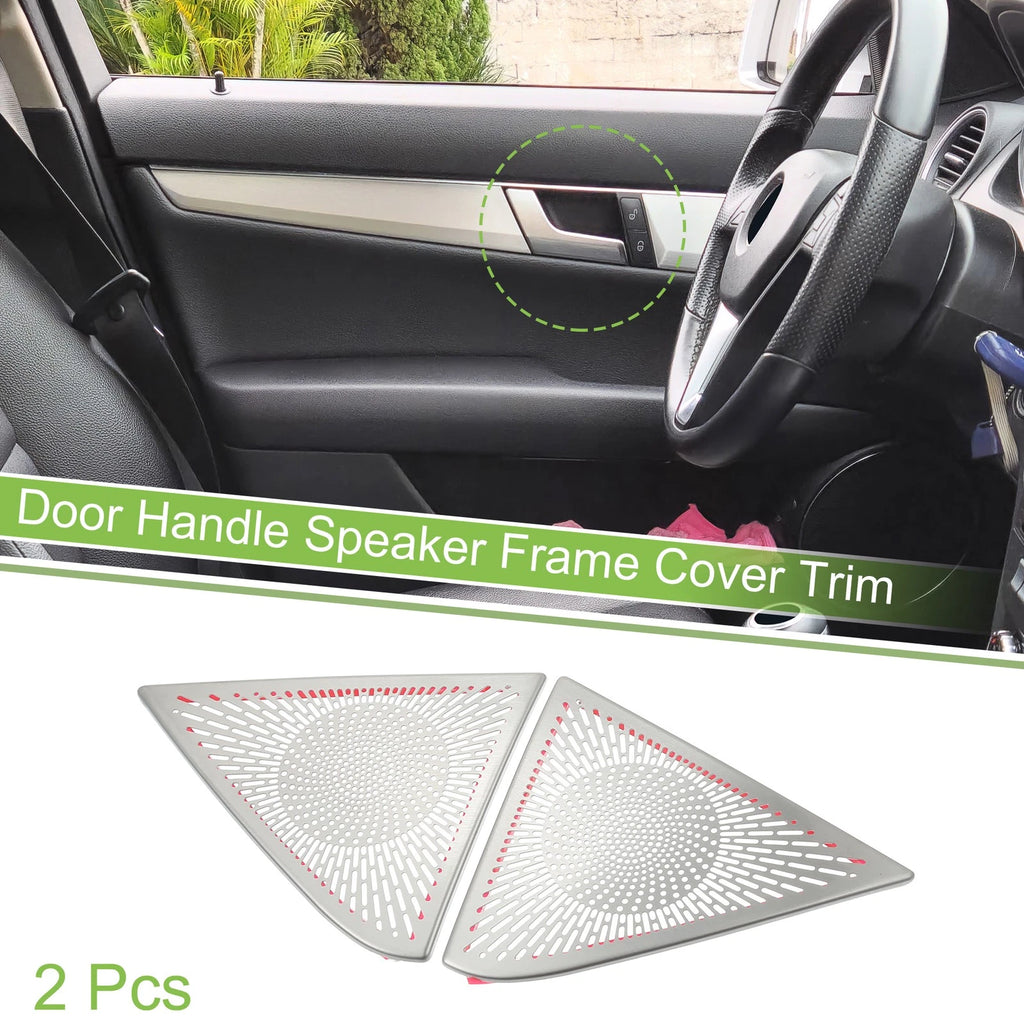 Inner Door Handle Speaker Frame Cover Trim for Mercedes C Class W204 (2PC) (2007–2015)