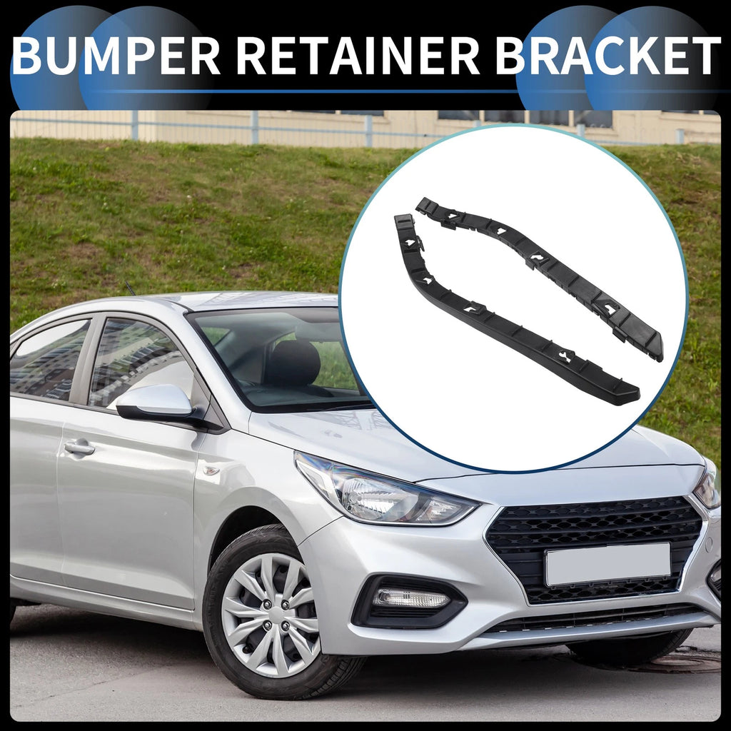 Rear Bumper Retainer Bracket Pair Replacement for Hyundai Accent (2012–2017)
