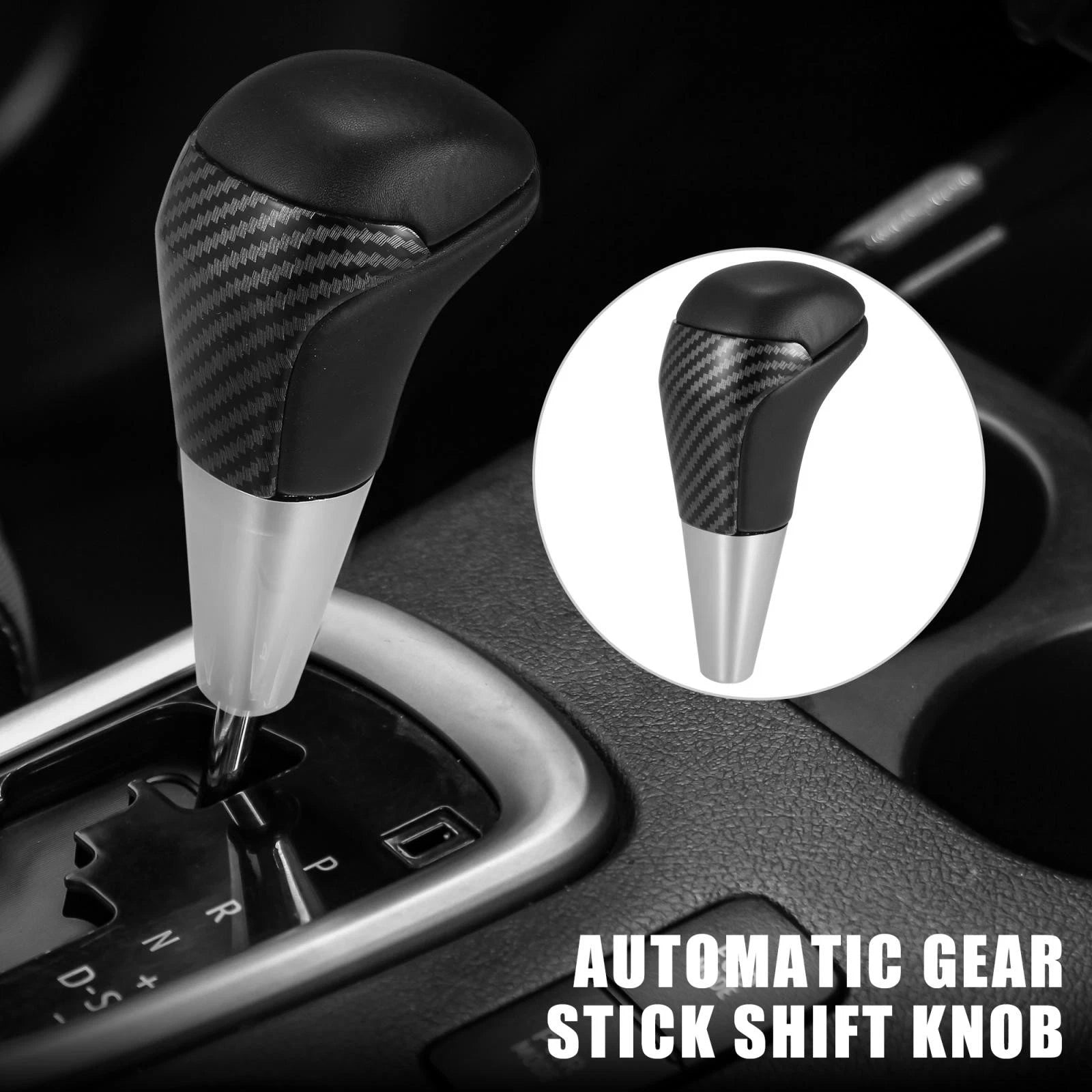 Automatic Gear Shift Knob Carbon Fiber Pattern for Toyota Tundra (2007–2021)