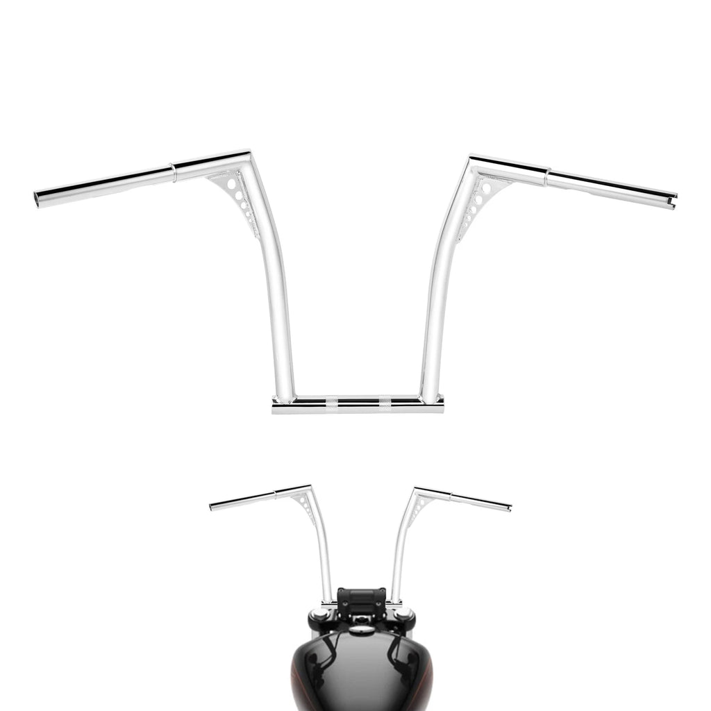 18" Ape Hanger Handlebar for Harley Dyna FXDB (2006–2017) Chrome