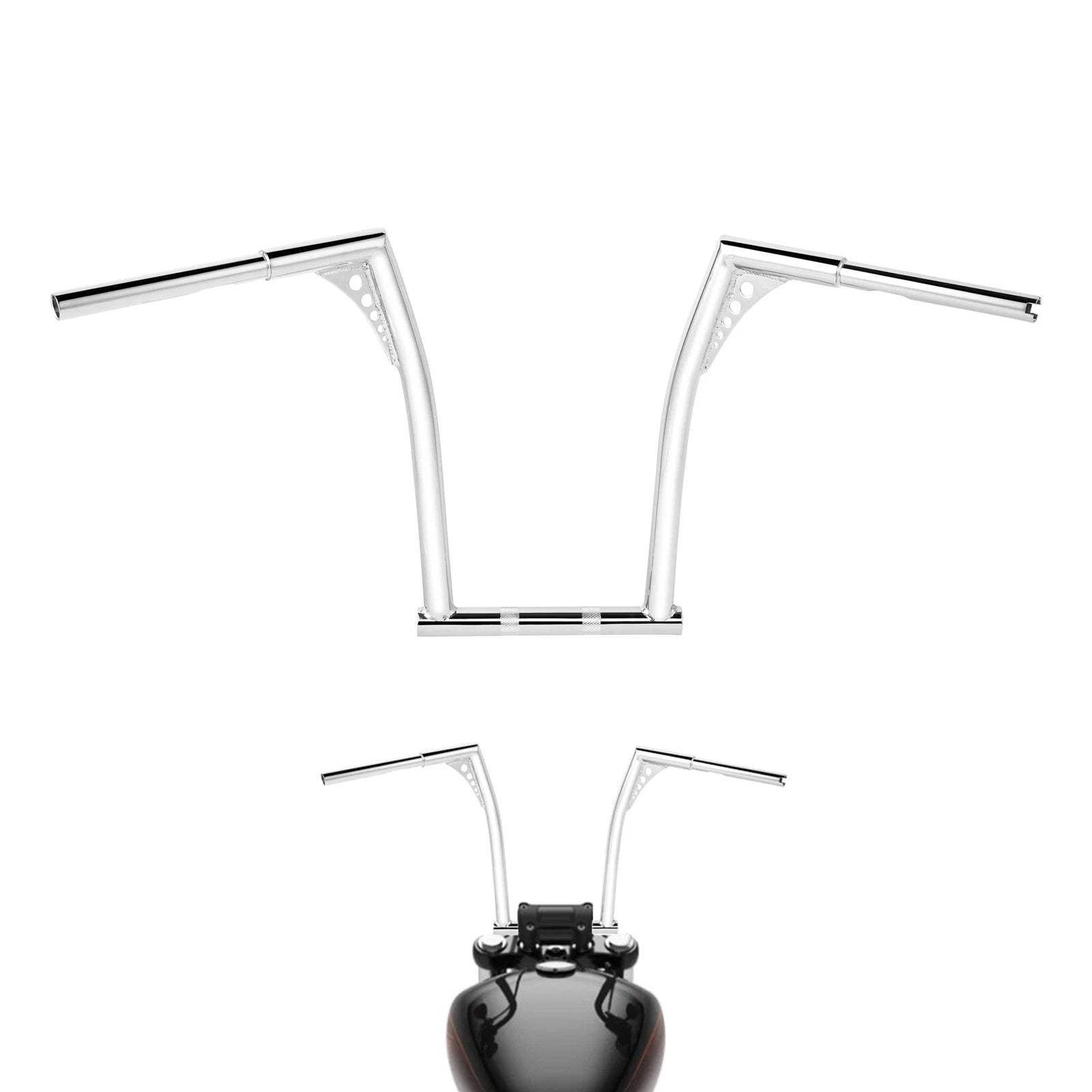 18" Ape Hanger Handlebar for Harley Dyna FXDB (2006–2017) Chrome