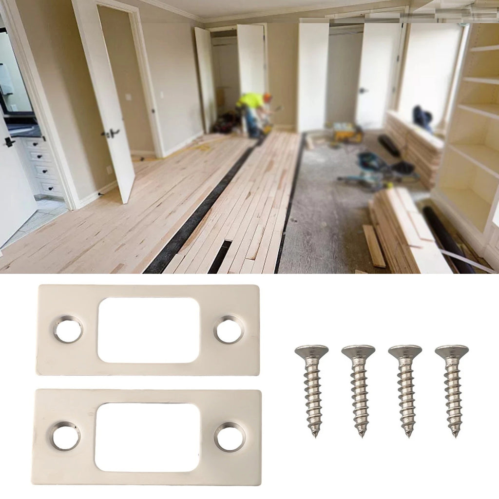 Deadbolt Strike Plate Backplates Set of 2 for Home Security