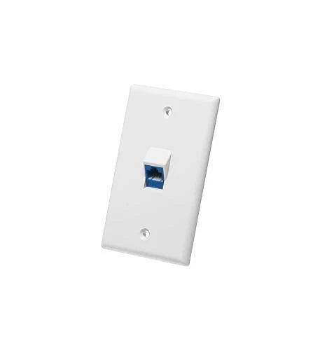 Faceplate for ICC IC107DA1WH (1-gang, 1-port, Angled, White)