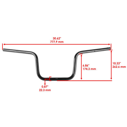 Caltric Handlebars Replacement for Honda Foreman 500 TRX500FM1 (2014–2019)