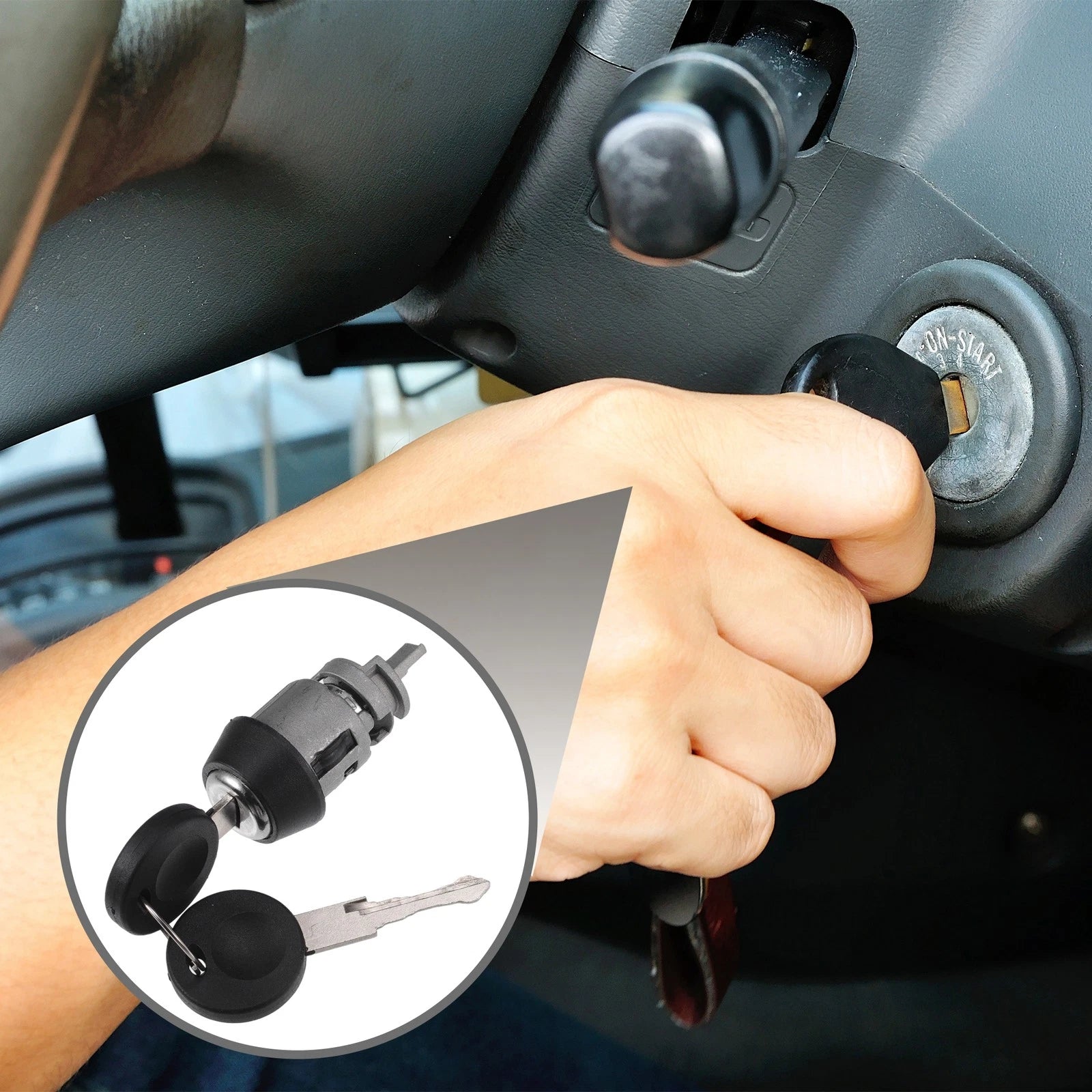 Ignition Starter Switch Lock Cylinder with Keys for Volkswagen (2000–2010)
