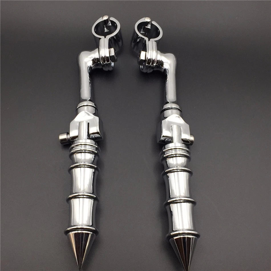 Chrome 1" LA PMK FootPeg for Honda GoldWing VTX1300 Shadow Valkyrie (2001–2008)