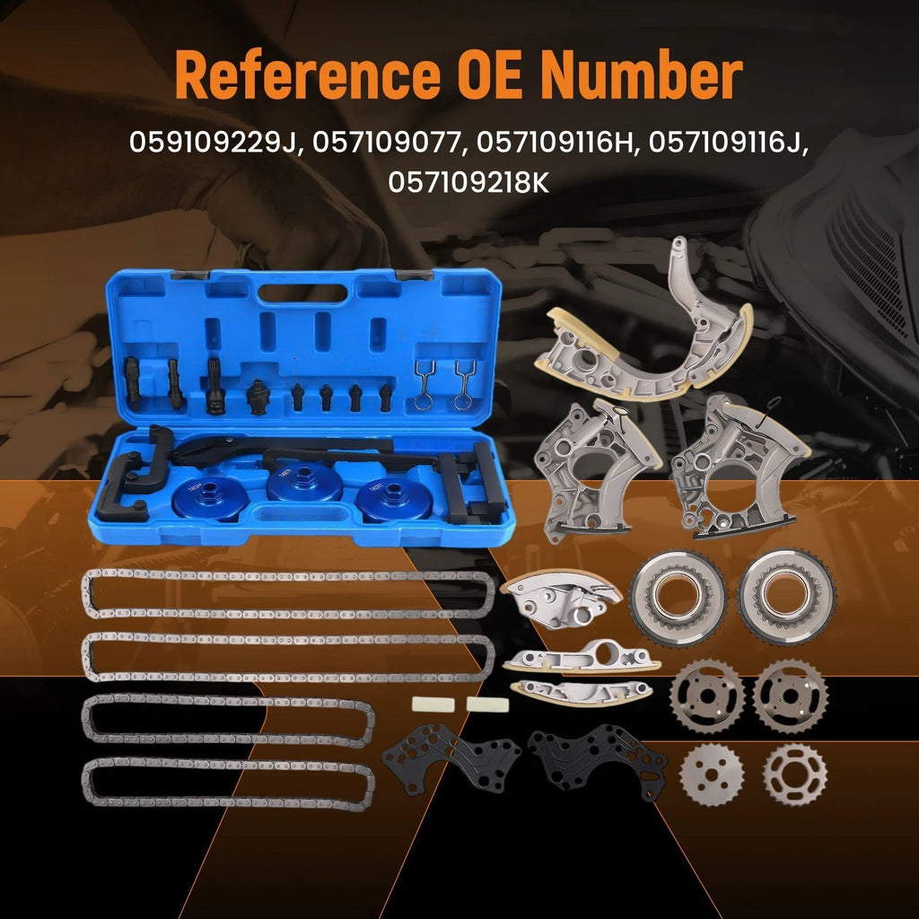 Engine Timing Chain Kit for Audi S5 A6 A8 Q7 VW Touareg (2006–2012)